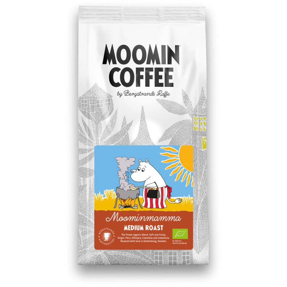 Zestaw kubek porcelanowy 300ml Mama Muminka Moomin Arabia &amp; Cukierki miętowe Fazer &amp; Kawa Mama Muminka (średnio-palona) 250g Bergstrands