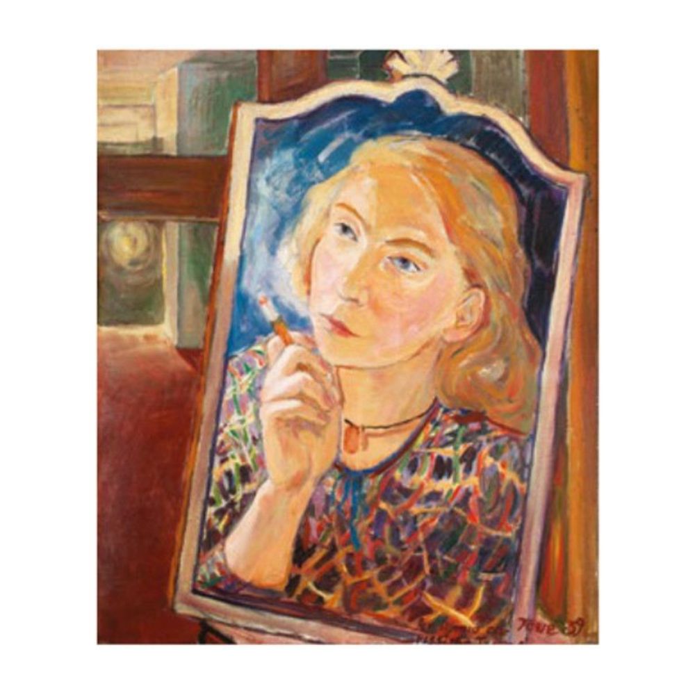 Pocztówka Tove Jansson autoportret 1939 Putinki