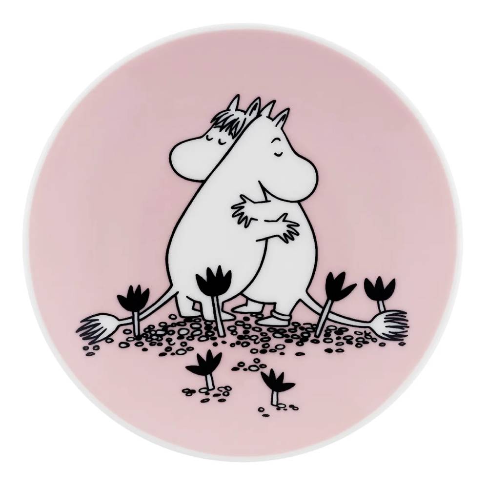 Talerz 10,5cm Muminki Love (różowy) Moomin Arabia