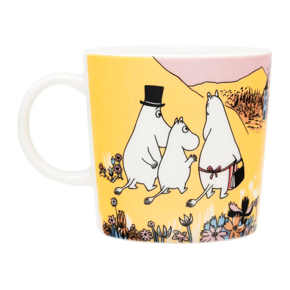 Kubek 300ml Family Time Moomin Arabia i pocztówka Wielkanocna