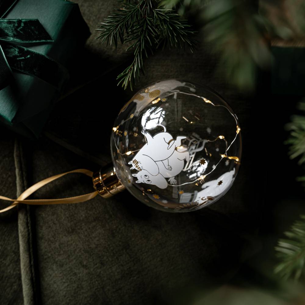 Bombka Bańka na choinkę z Muminkami LED Sparkling Stars Muurla