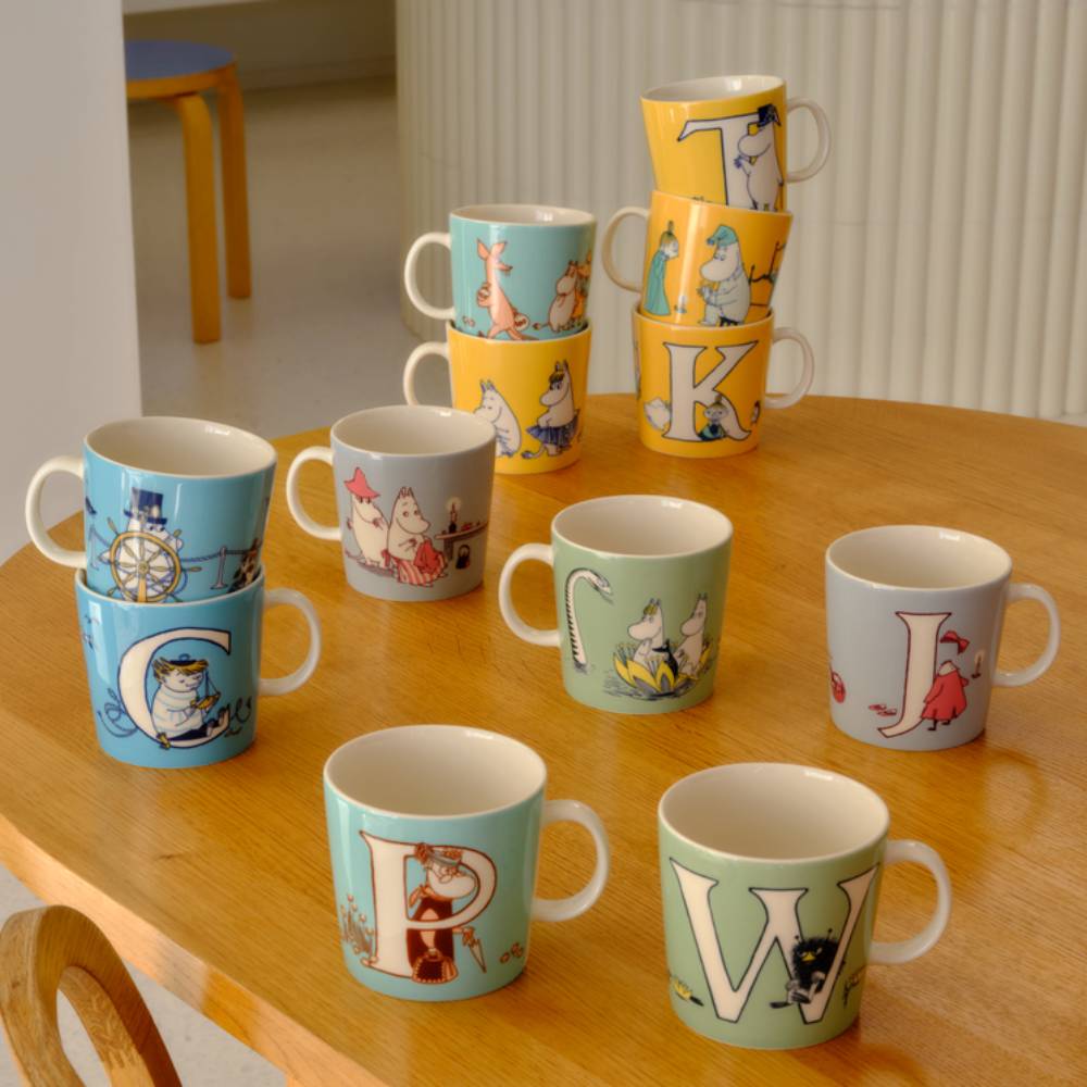 Kubek porcelanowy 400ml Muminki ABC &quot;W&quot; Moomin Arabia