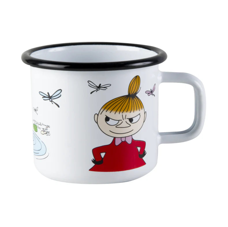 Zestaw herbata Moomin Little My Lemon 100g Teministeriet i kubek emaliowany 370ml Mała Mi Muurla