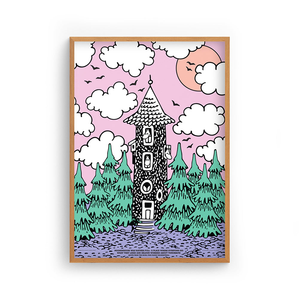 Plakat Dolina Muminków 50x70cm - Nordicbuddies