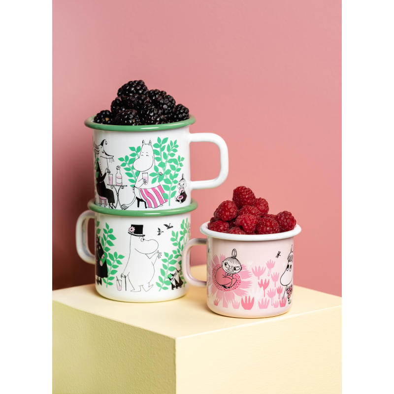 Kubek emaliowany 370ml Muminki w ogrodzie Muurla