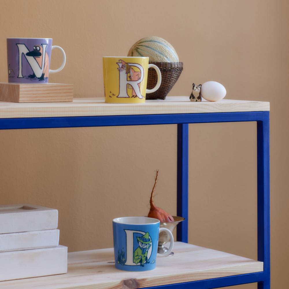 Kubek porcelanowy 400ml Muminki ABC Buka &quot;N&quot; Moomin Arabia