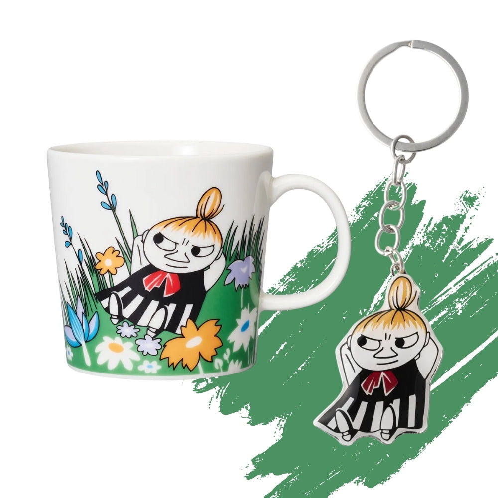 Zestaw 2 el. kubek porcelanowy 300ml i brelok Mała Mi - Moomin Arabia