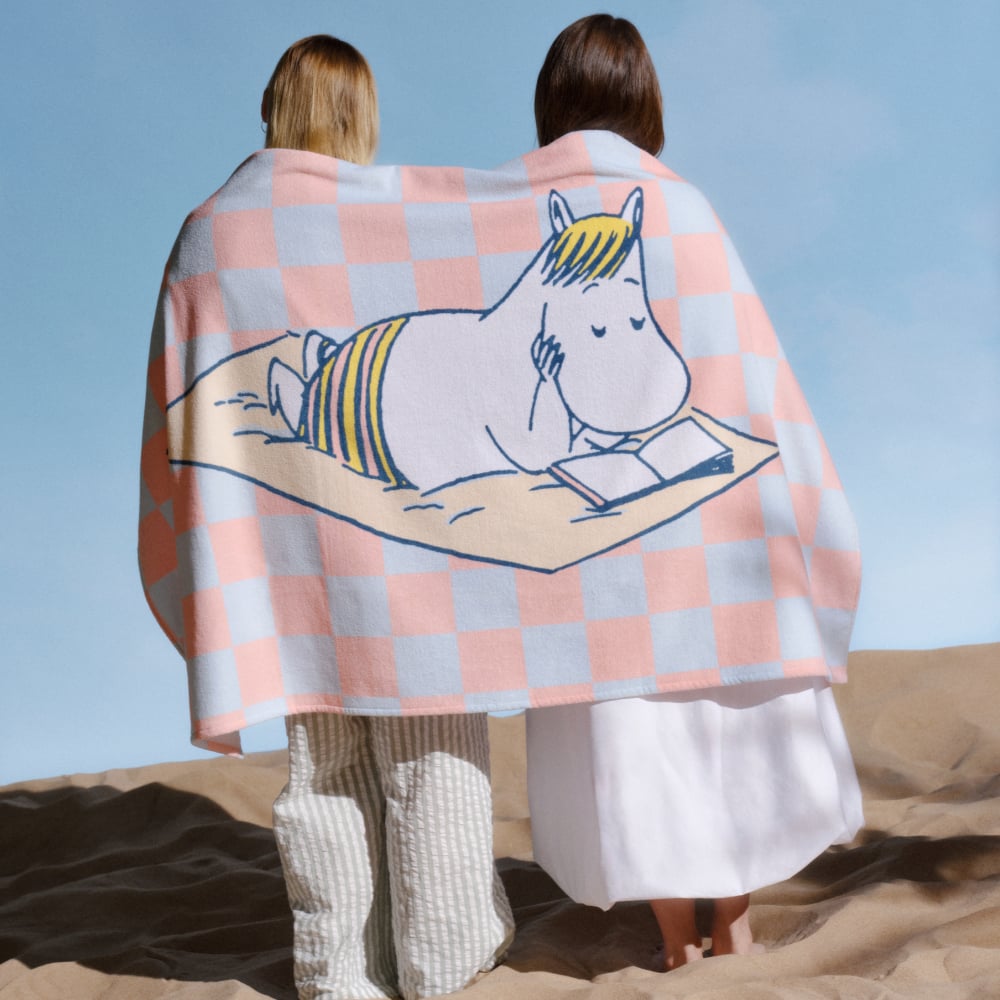 Ręcznik plażowy welurowy 90x150cm Muminki Arabia Finland