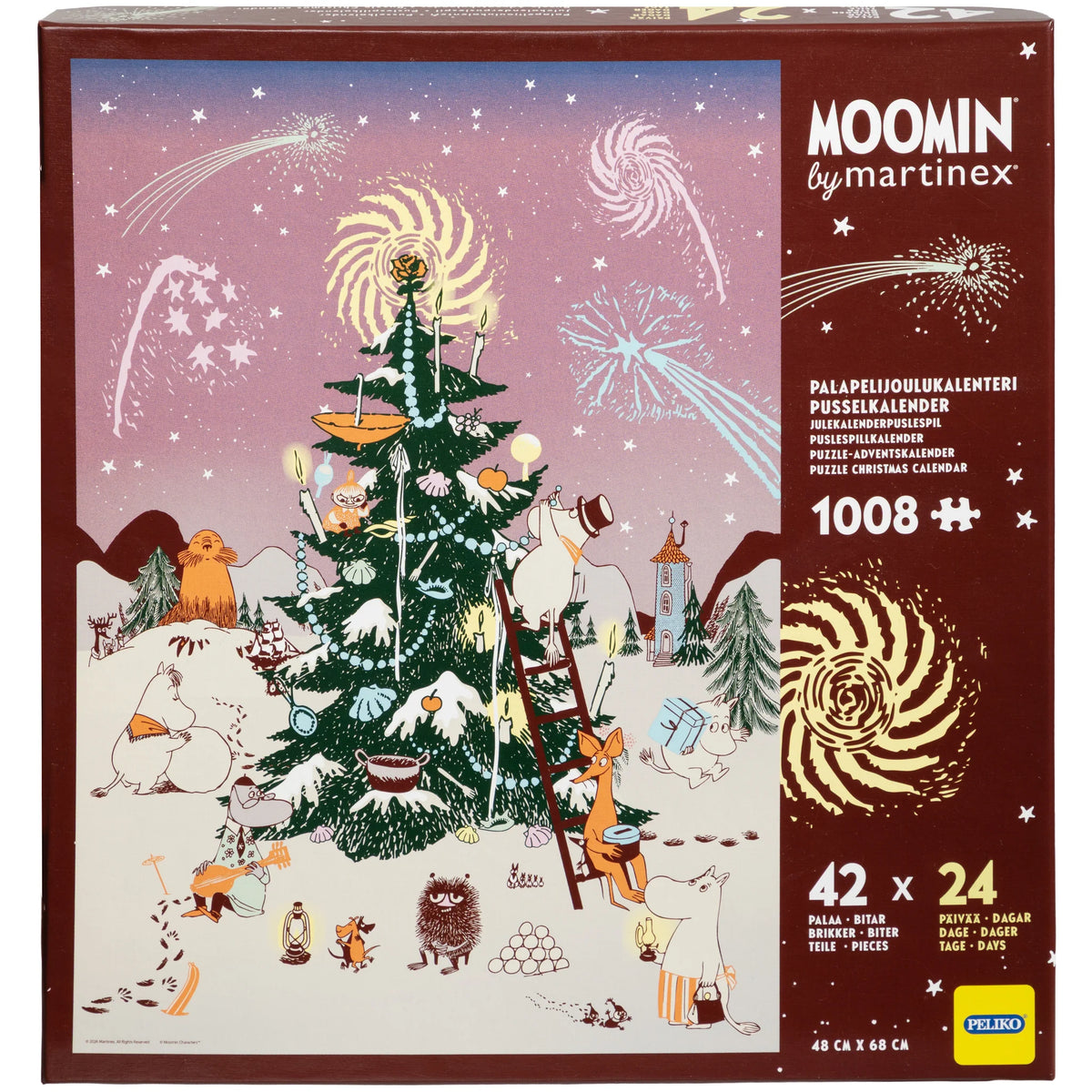 Kalendarz adwentowy PUZZLE Choinka Muminków - Martinex