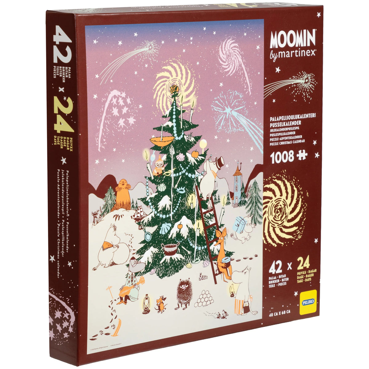 Kalendarz adwentowy PUZZLE Choinka Muminków - Martinex