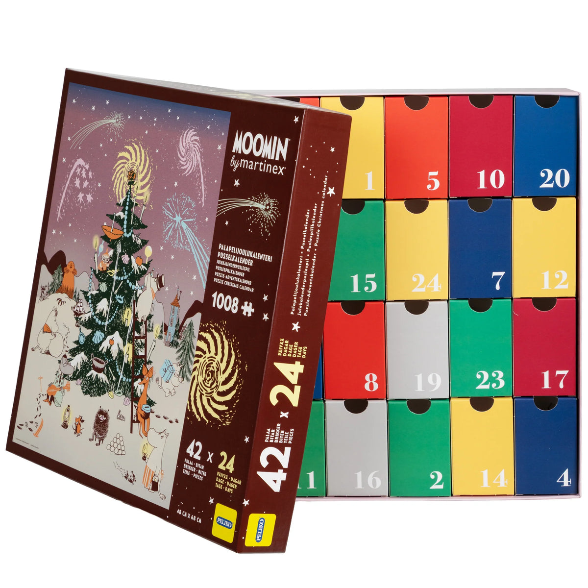 Kalendarz adwentowy PUZZLE Choinka Muminków - Martinex