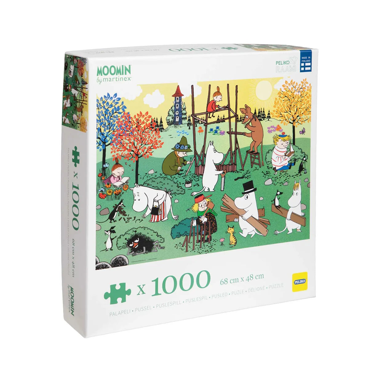Puzzle 1000 elementów - Pracowite Muminki Martinex