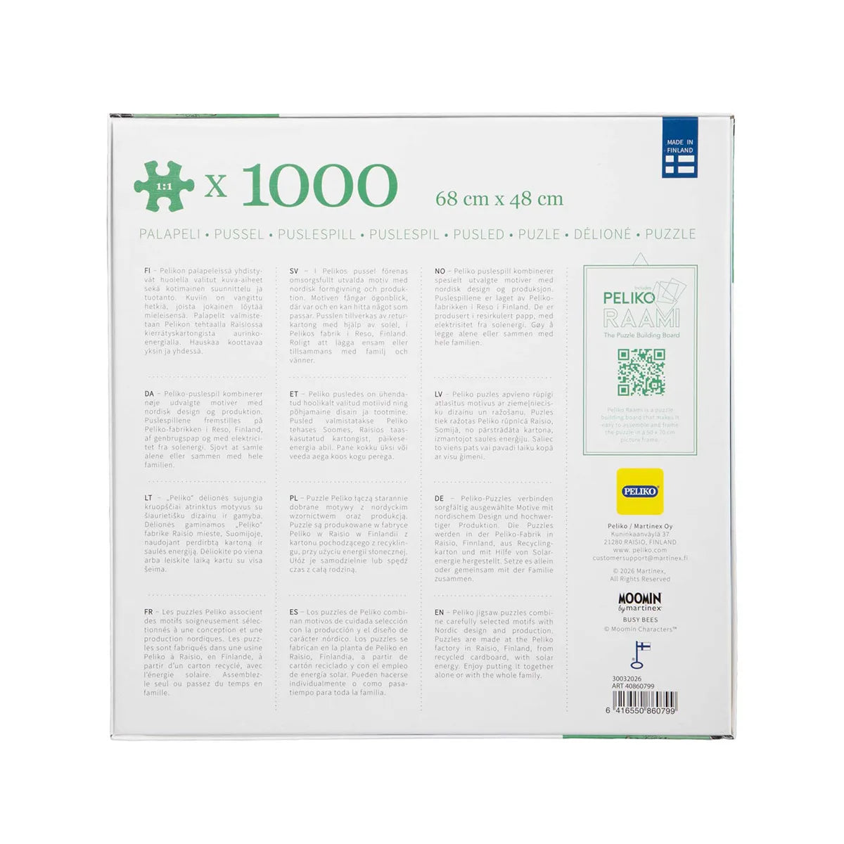 Puzzle 1000 elementów - Pracowite Muminki Martinex