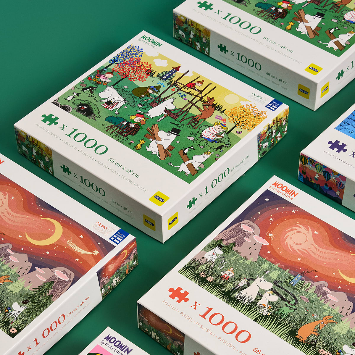Puzzle 1000 elementów - Pracowite Muminki Martinex