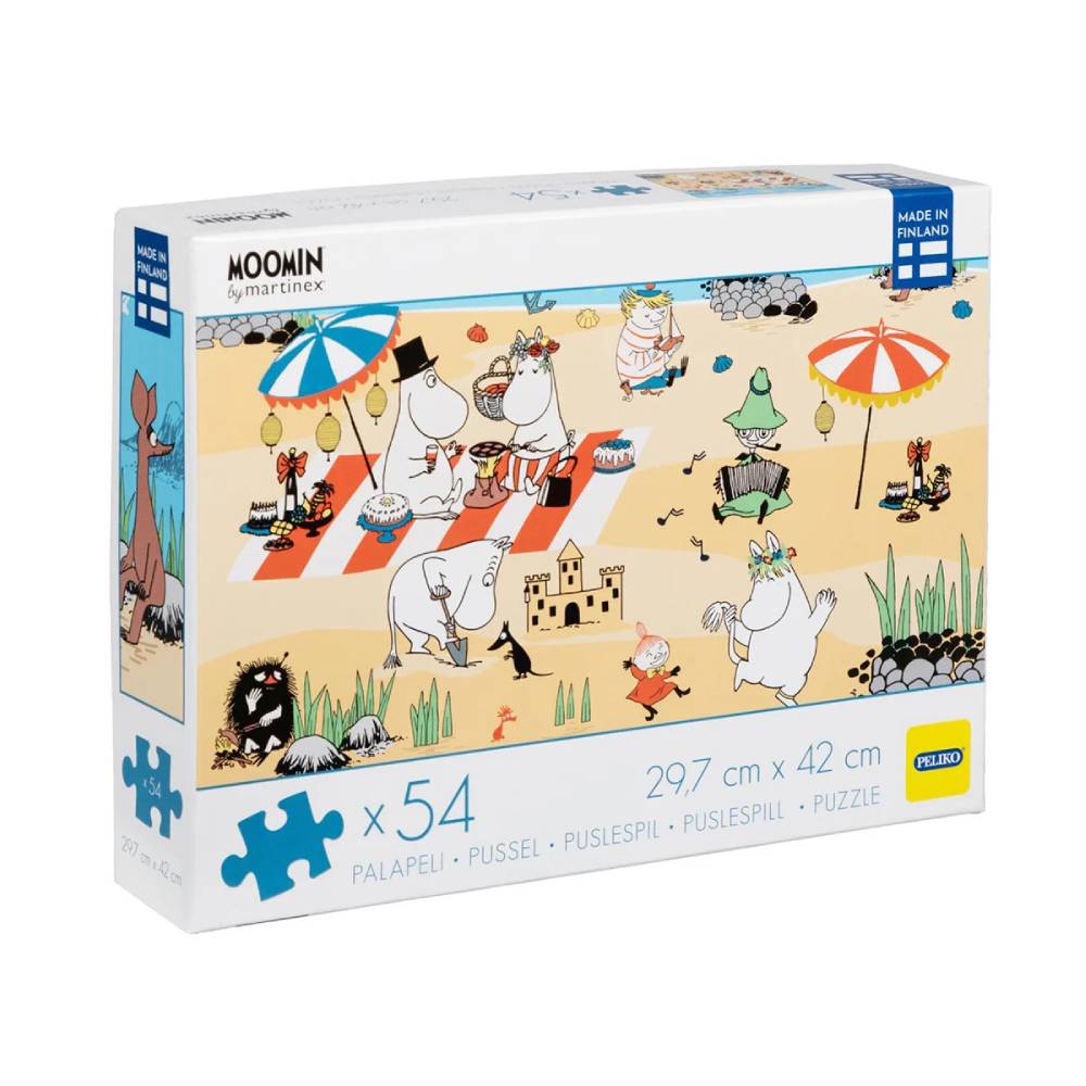 Puzzle Dzień na plaży Muminków 54 el. Martinex