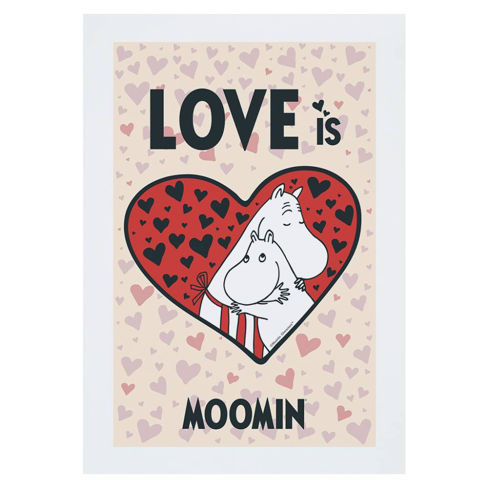 Plakat A4 Muminek i Mama Muminka- The Official Moomin Shop