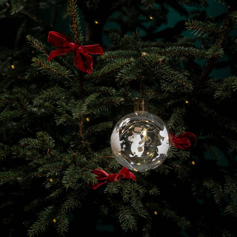 Bombka Bańka na choinkę z Muminkami LED Sparkling Stars Muurla
