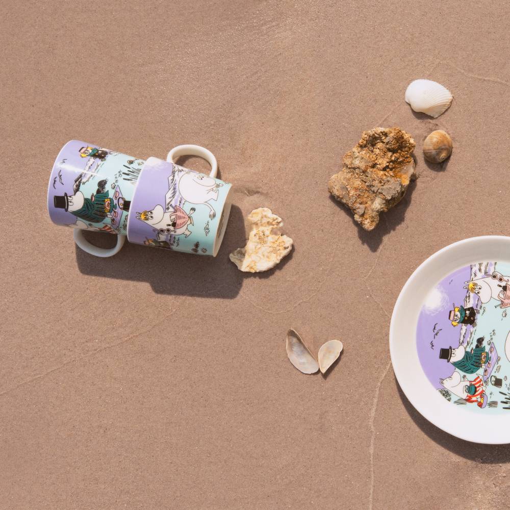 Kubek porcelanowy 300ml Lato 2025 Beach Day Moomin Arabia