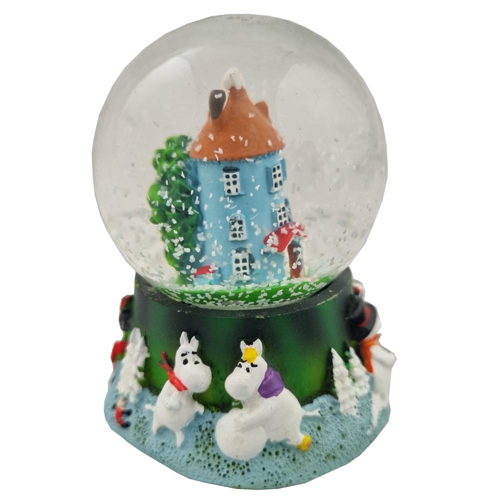 Śnieżna kula świąteczna Dom Muminków (4 cm) TMF Trade