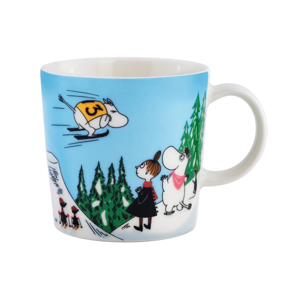 Kubek porcelanowy 300ml Zima 2024 Ski Jumping - Moomin Arabia