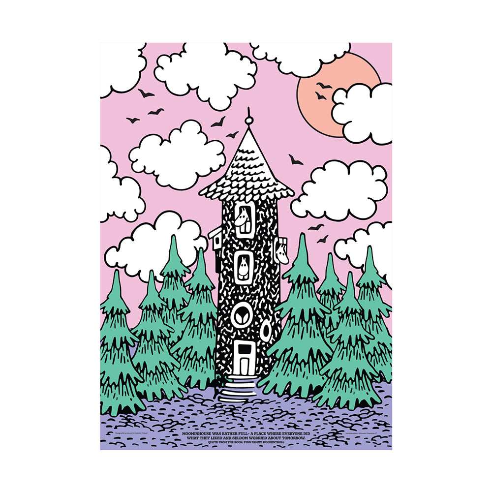 Plakat Dolina Muminków 50x70cm - Nordicbuddies