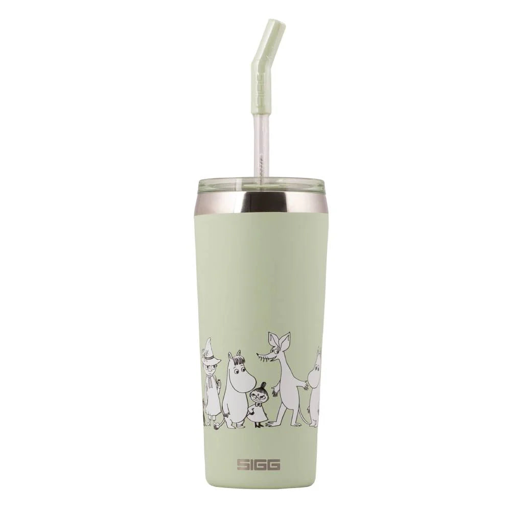 Kubek termiczny z rurką 0,6l Muminki (zielony) - SIGG