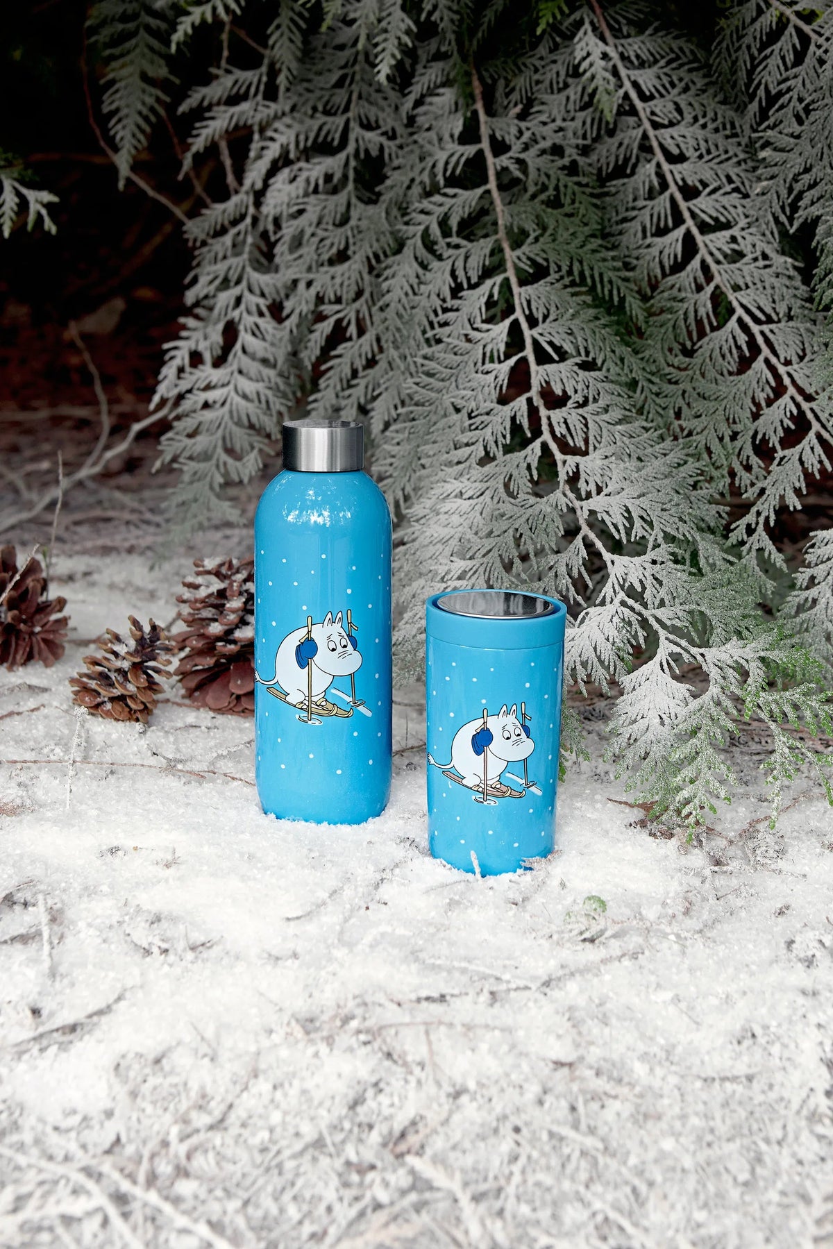 Butelka termiczna Keep Cool 0,6l Muminek na nartach - Stelton
