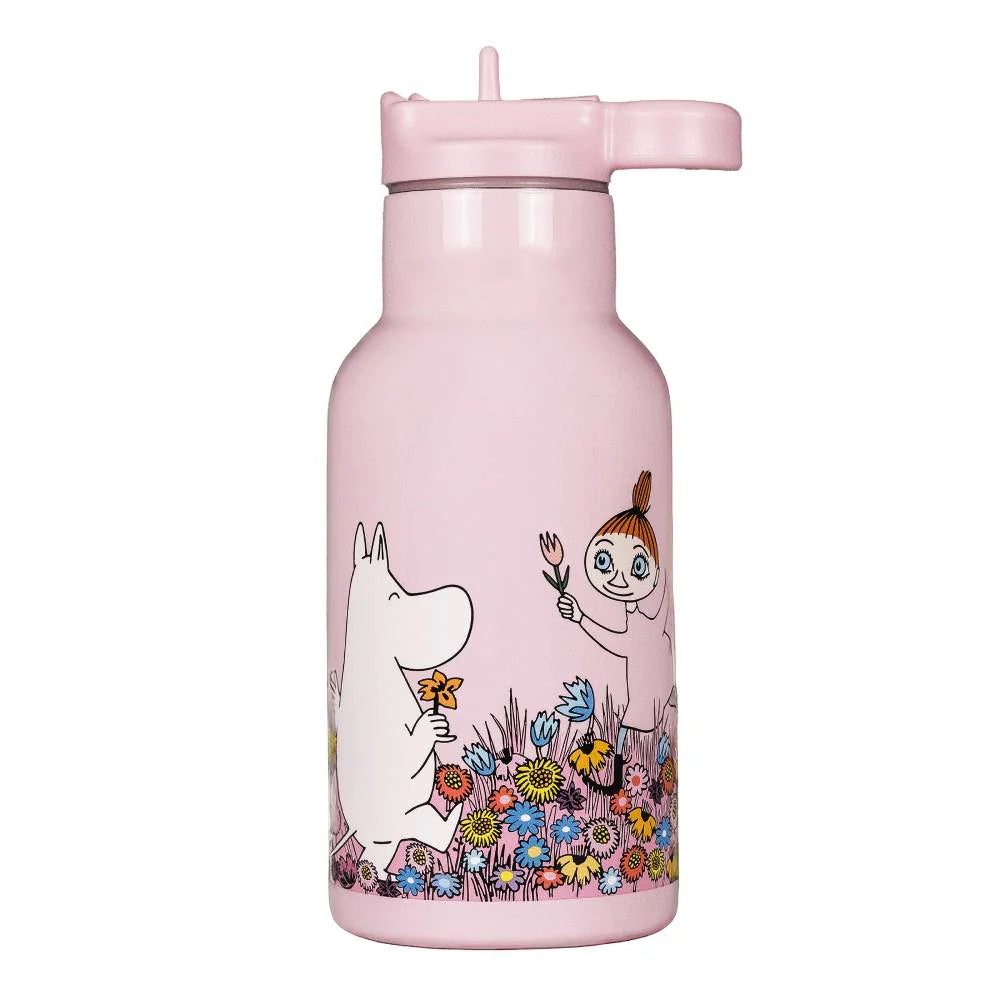 Butelka termiczna Muminki na łące (różowa) 340ml Rätt Start