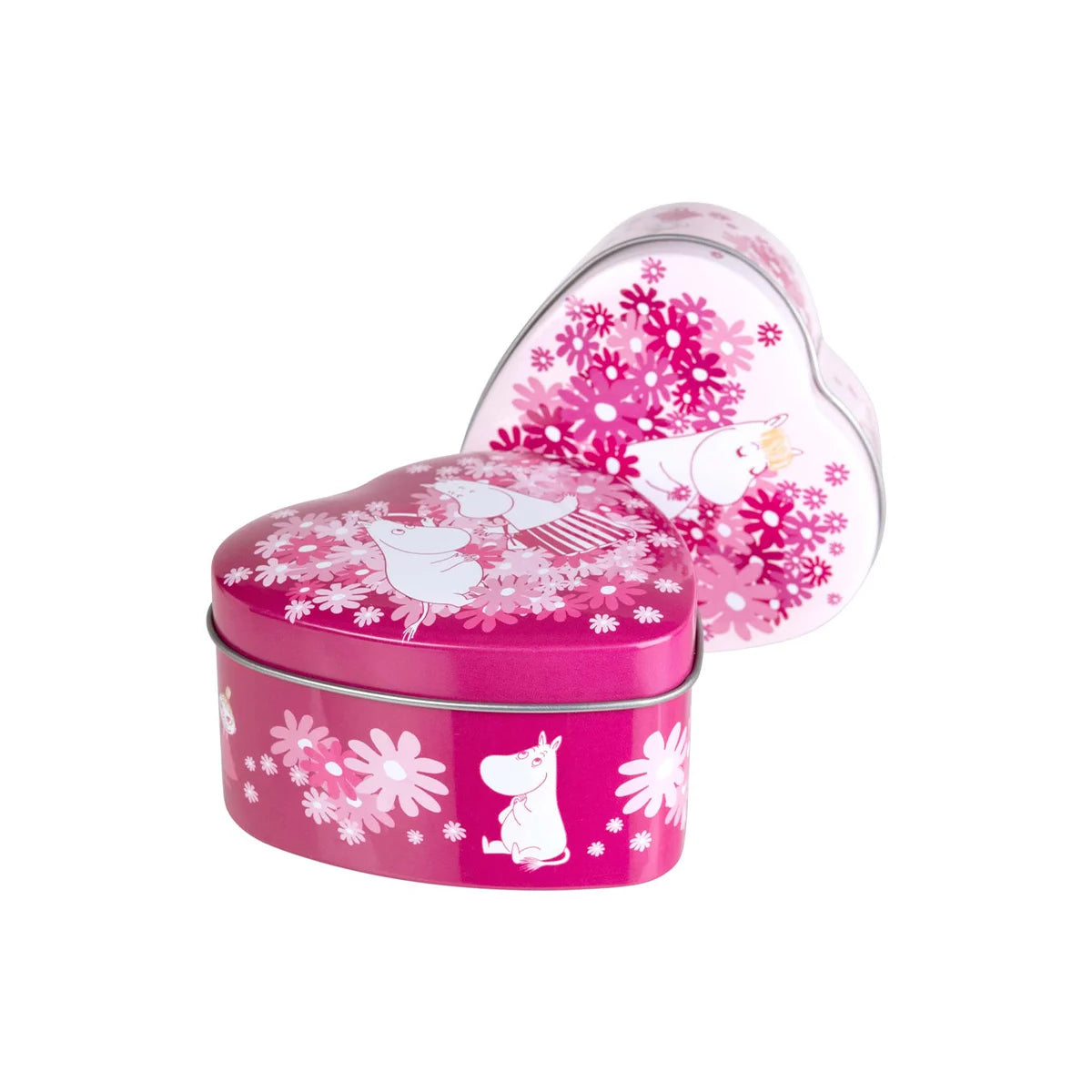 Metalowa puszka w kształcie serca Muminki Flowerheart Martinex