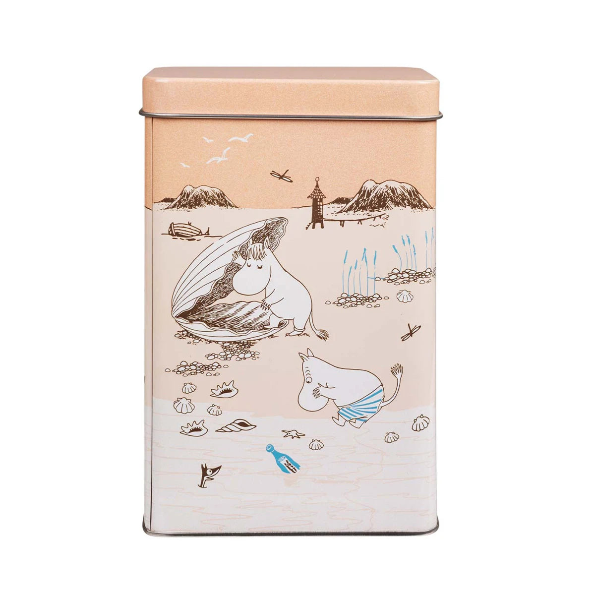 Metalowa puszka 15x20x8cm Muminki droga na plażę Martinex