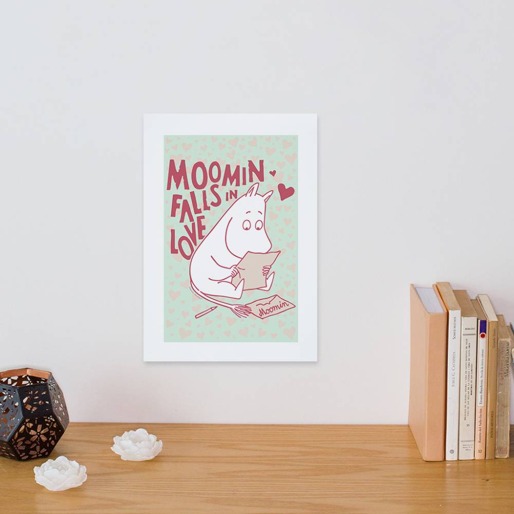 Plakat A4 Muminek List Miłosny - The Official Moomin Shop