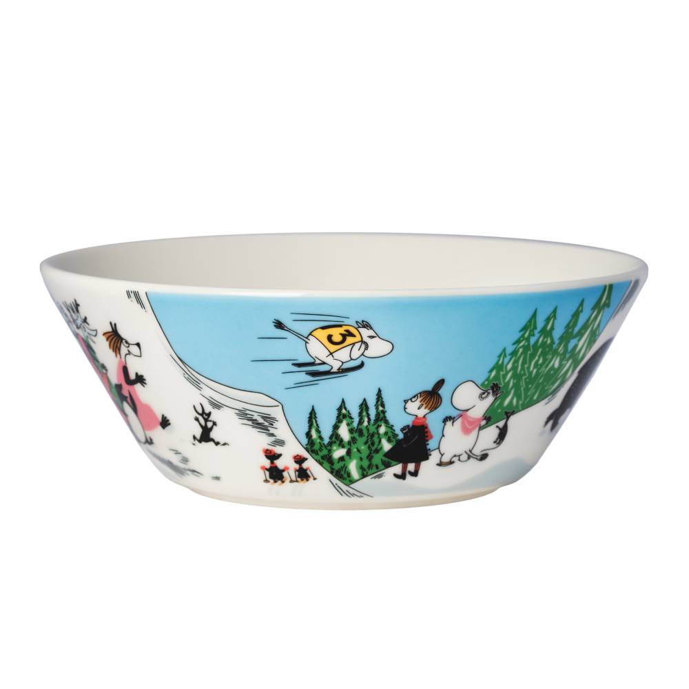 Miska porcelanowa 15cm Ski Jumping Zima 2024 - Moomin Arabia