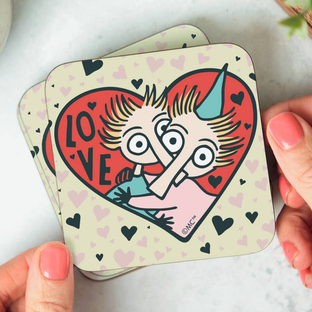 Drewniana podkładka Topik i Topcia Love - The Official Moomin Shop
