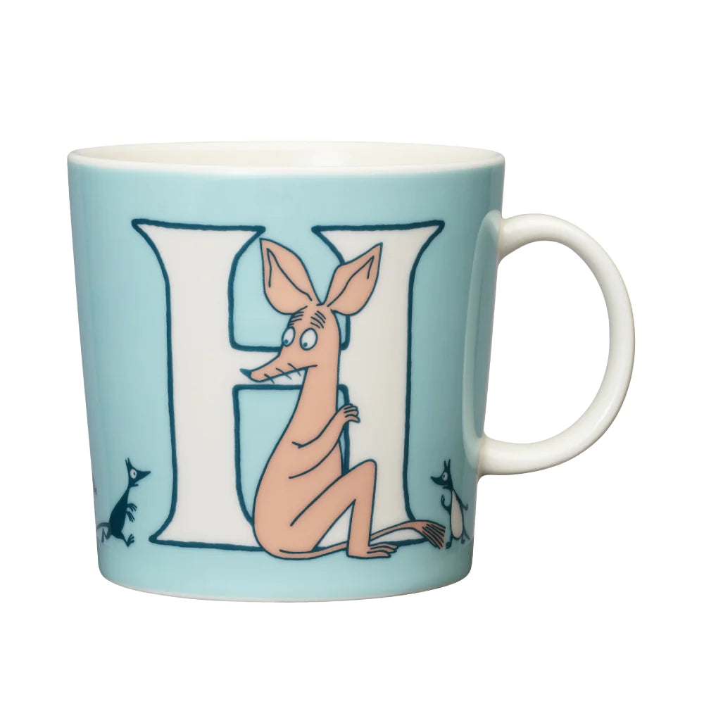 Kubek porcelanowy 400ml Muminki ABC Ryjek &quot;H&quot; Moomin Arabia