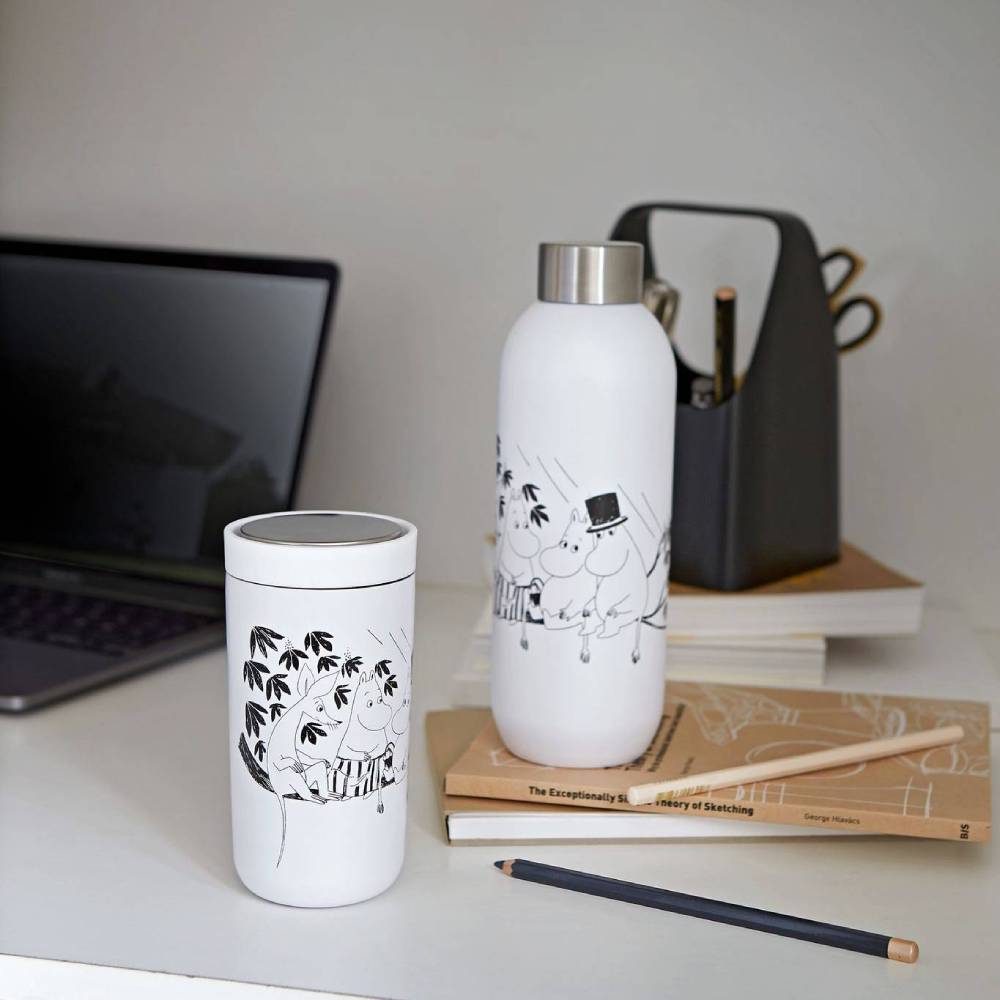 Butelka Keep Cool 0,75l Rodzina Muminka (biały) - Stelton