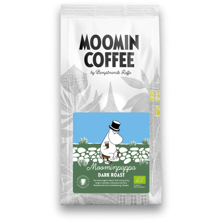 Kubek porcelanowy 400ml Tata Muminka Moomin Arabia oraz kawa mielona 250g Bergstrands