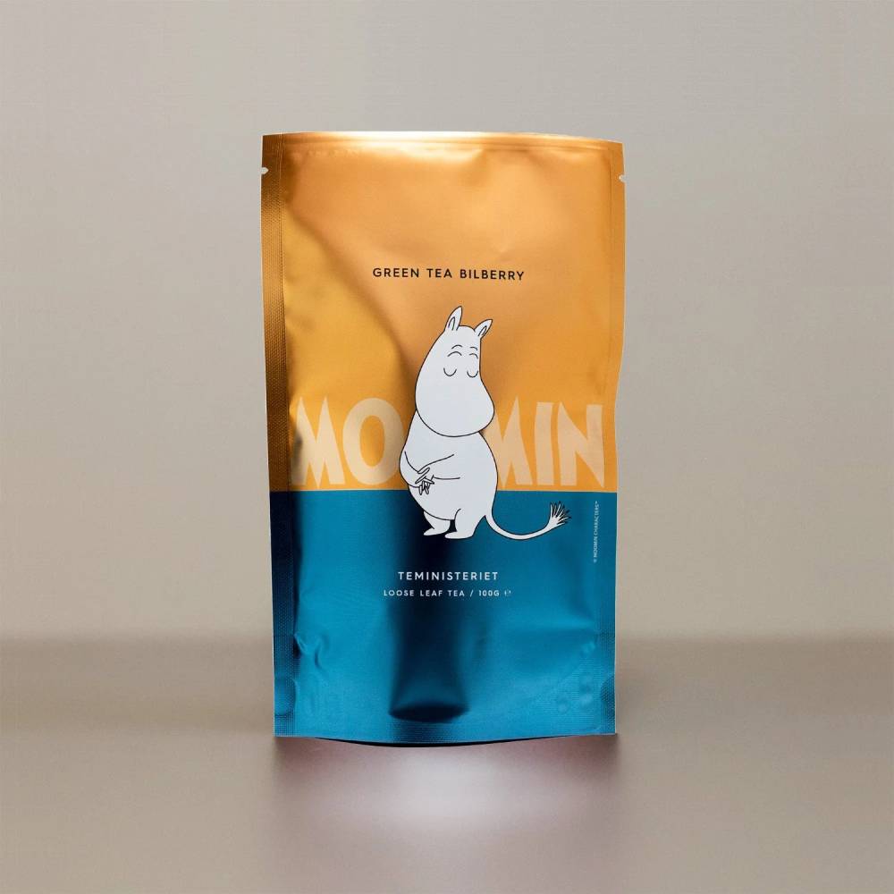 Herbata Moomin Green Tea Bilberry 100g opakowanie uzupełniające refill pack