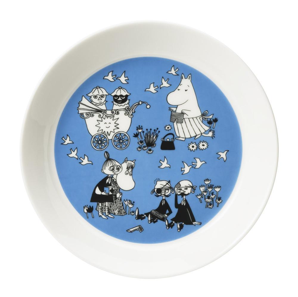 Talerze z edycji kolekcjonerskiej Muminki 2-pak: Night Sailing and Peace - Moomin Arabia Finland
