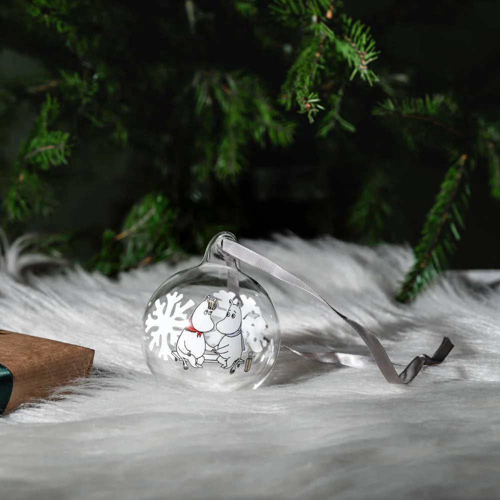 Bombka szklana Muminki Snowflake 7 cm Muurla