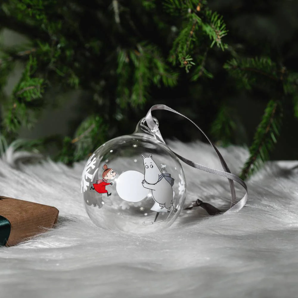 Bombka szklana Muminki Snowflake 9 cm Muurla