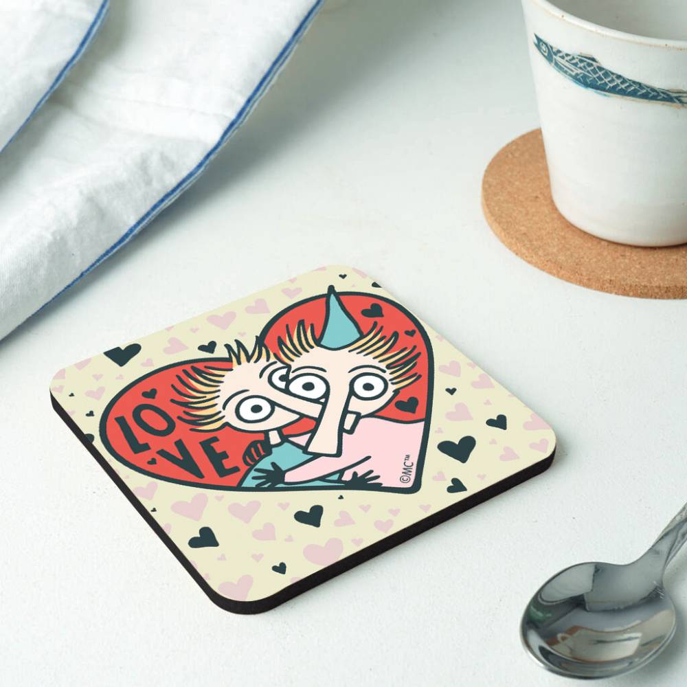 Drewniana podkładka Topik i Topcia Love - The Official Moomin Shop