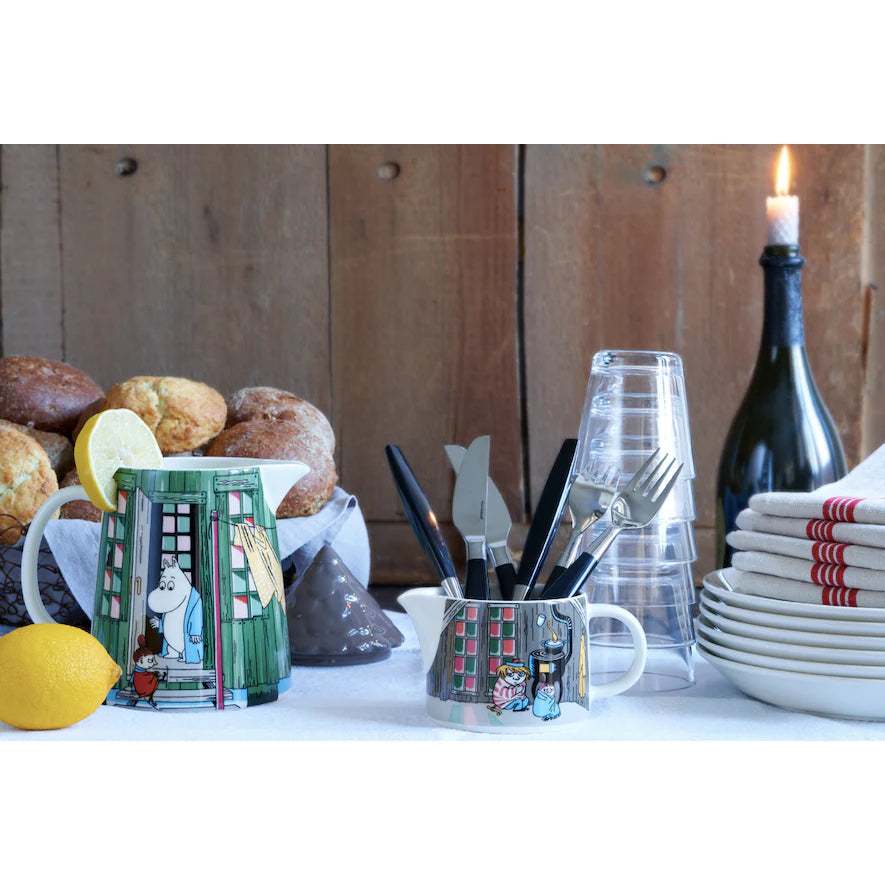 Mlecznik z dziubkiem ceramiczny 350ml Muminki wieczorne spotkanie