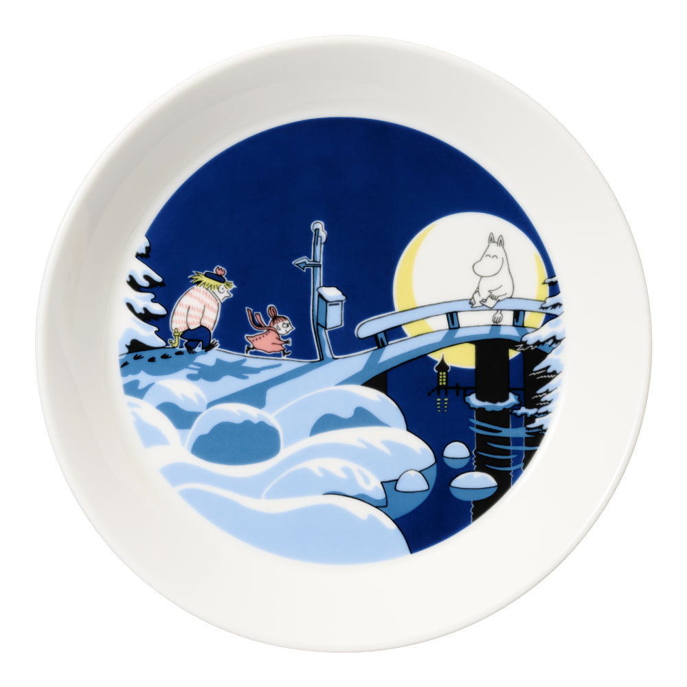 Talerze z edycji Muminki 2022 2-pak: Office i Winternight Moomin Arabia Finland