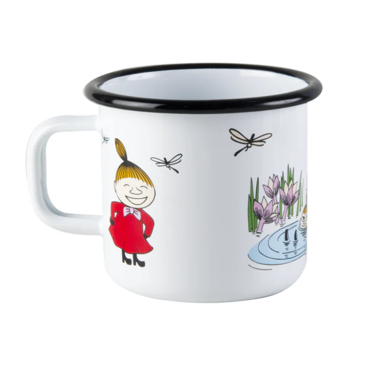 Zestaw herbata Moomin Little My Lemon 100g Teministeriet i kubek emaliowany 370ml Mała Mi Muurla