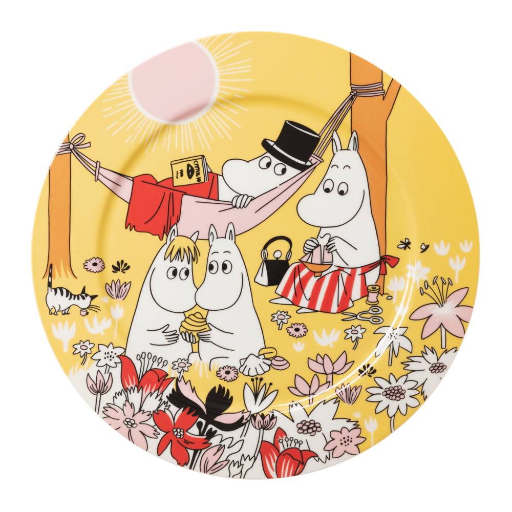 Talerz do serwowania Family Time 30 cm Żółty - Moomin Arabia