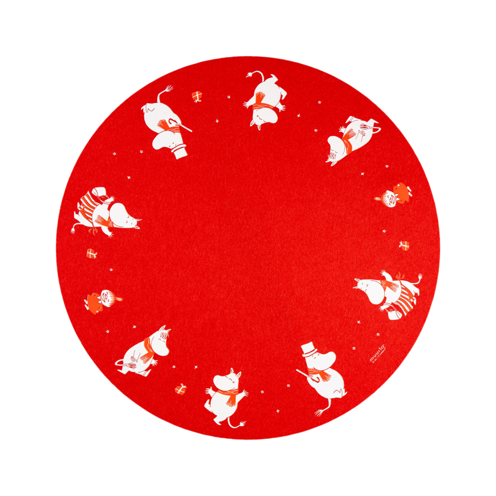 Podkładka pod talerz Muurla Muminki 38 cm czerwona