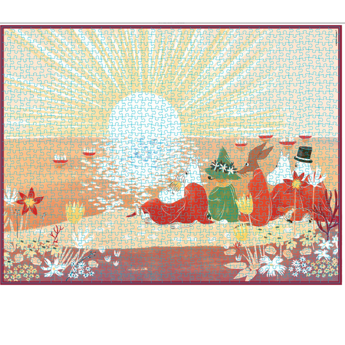 Puzzle Muminki 1000 el. Na plaży Barbo Toys