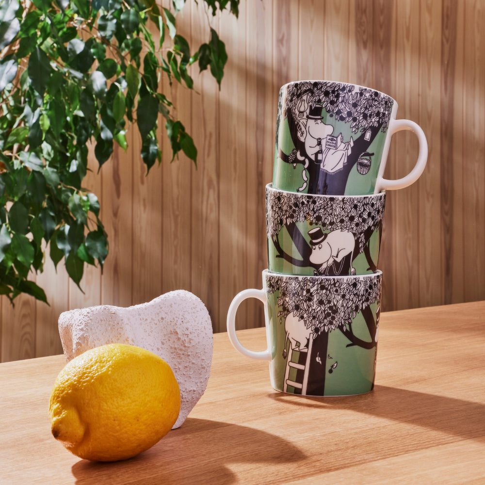 Kubek porcelanowy 400ml Tata Muminka (zielony) Moomin Arabia