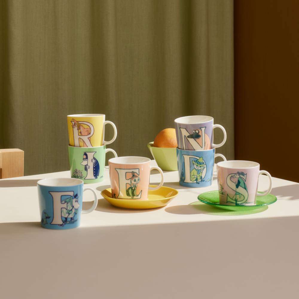 Kubek porcelanowy 400ml Muminki ABC Buka &quot;N&quot; Moomin Arabia