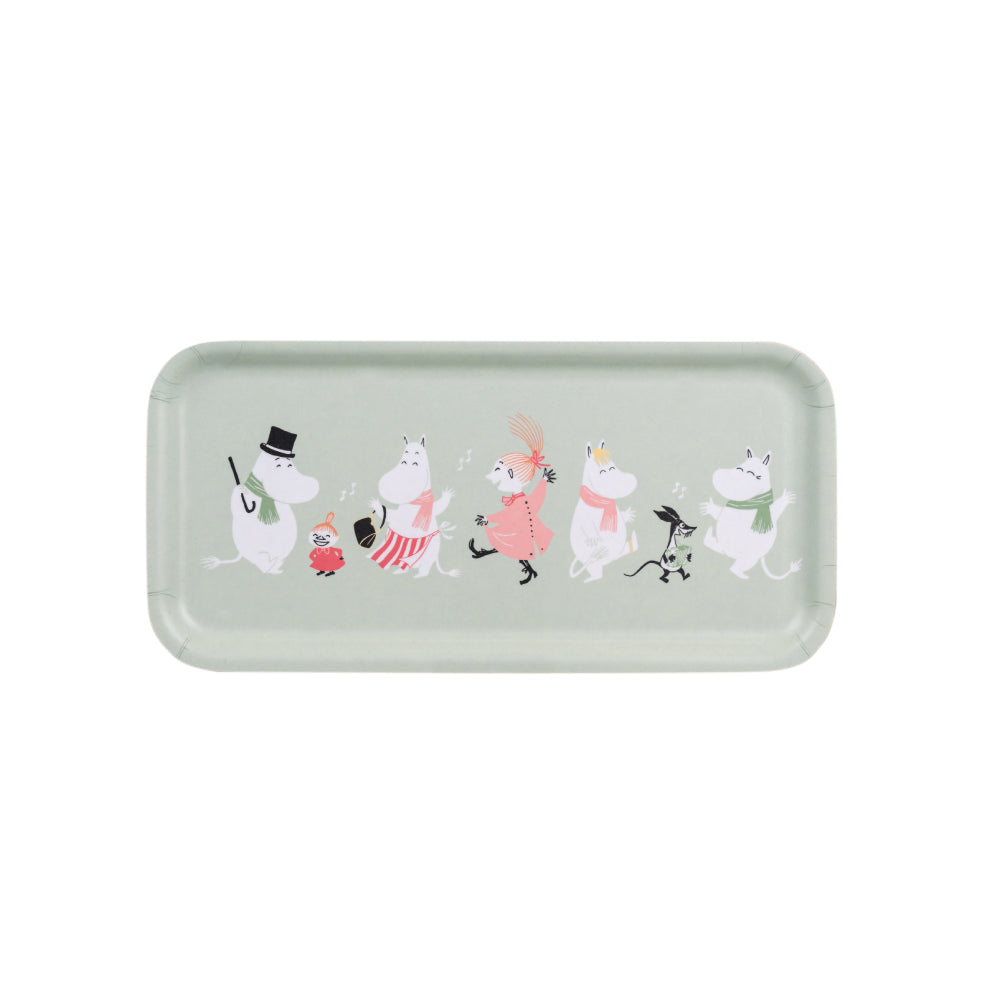 Taca Świąteczny czas Muminki 27x13 cm (miętowa) Muurla